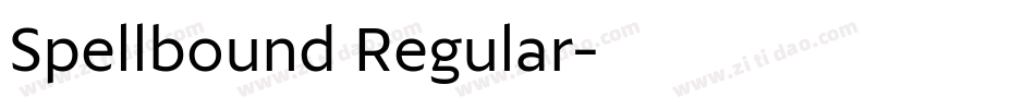 Spellbound Regular字体转换